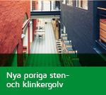 Nya poriga sten- och klinkergolv
